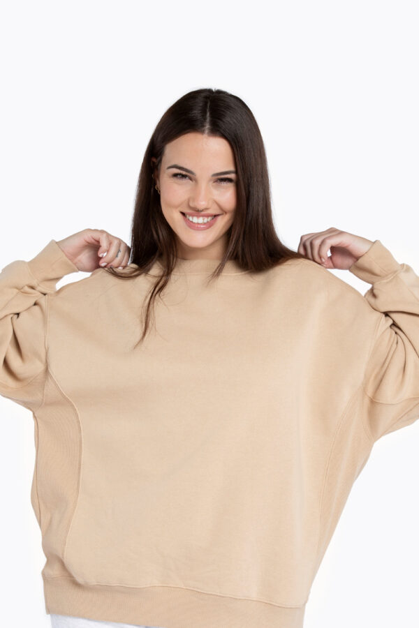 beige classic comfort hoodie